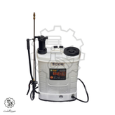 سمپاش شارژی دو پمپ ۲۰ لیتری FST مدل دستی با طراحی ارگونومیک و بدنه مقاوم پلاستیکی برای استفاده در باغ و مزرعه