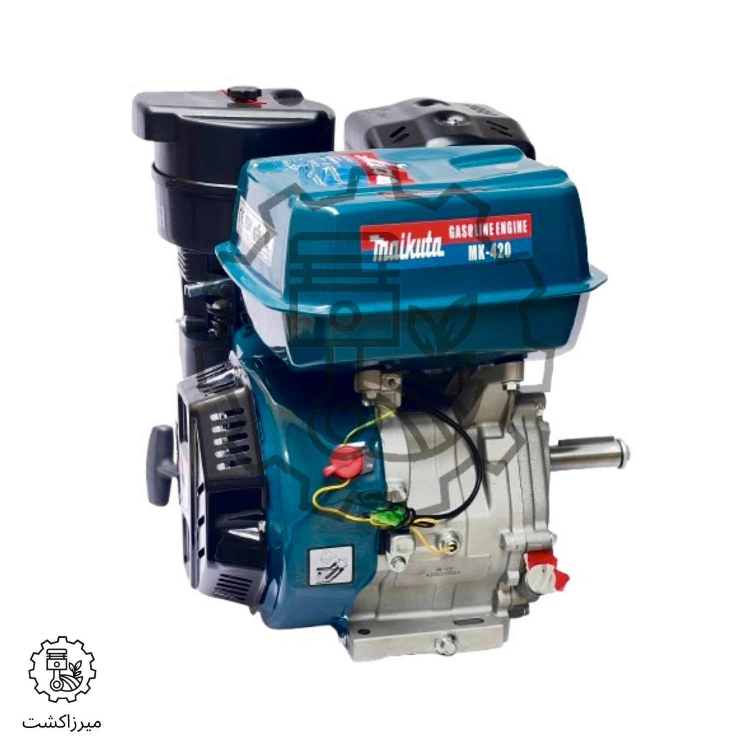 موتور تک بنزینی ۱۶ اسب ۴۲۰ سی‌سی میکازوکی نمای بغل