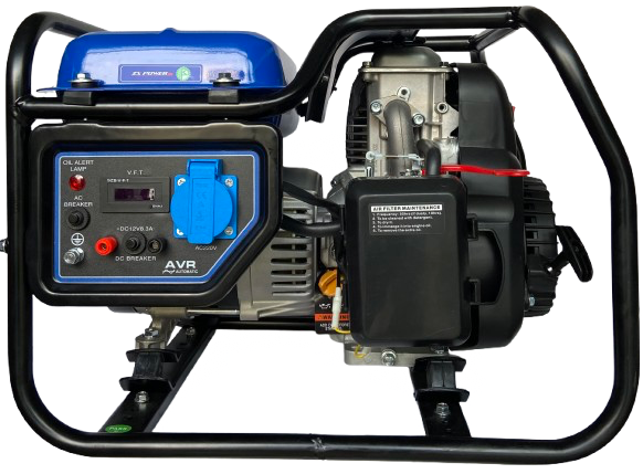 موتور برق زونگشن 1/5 کیلووات بنزینی سیم‌پیچی مسی نمای بغل