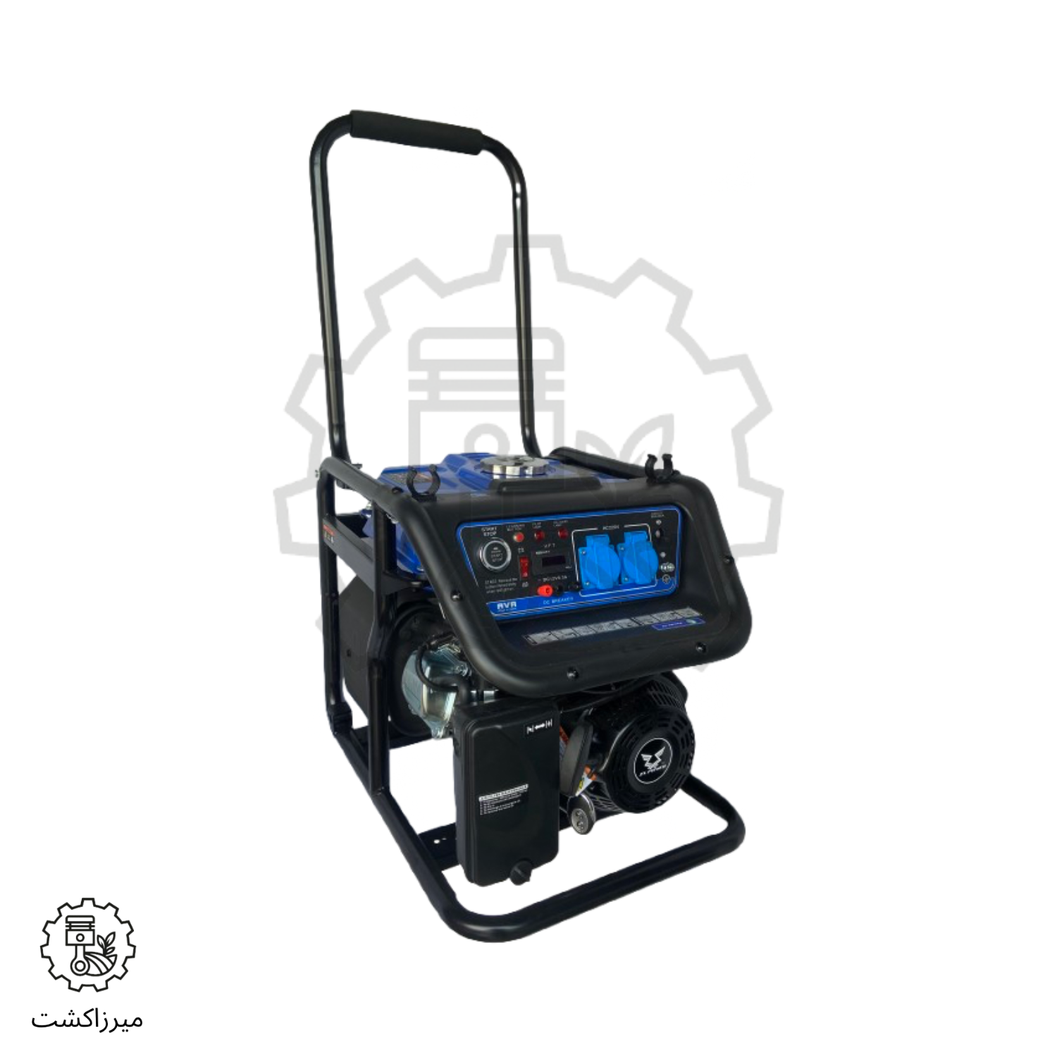 موتور برق زونگشن 3/3 کیلووات بنزینی استارتی مدل KB3700E نمای سه ربع