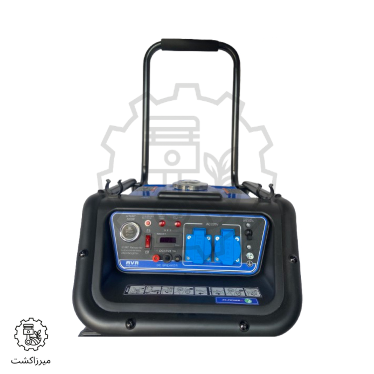 موتور برق زونگشن 3/3 کیلووات بنزینی استارتی مدل KB3700E نمای جلو