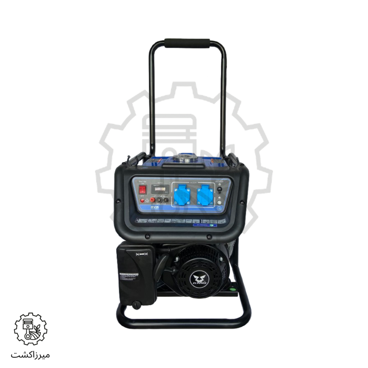 موتور برق زونگشن 3/3 کیلووات بنزینی سیمپیچی مسی مدل KB3700 نمای جلو