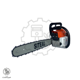 نمای 3/4 اره موتوری اشتیل CS5800 با موتور قدرتمند و تیغه برش حرفهای