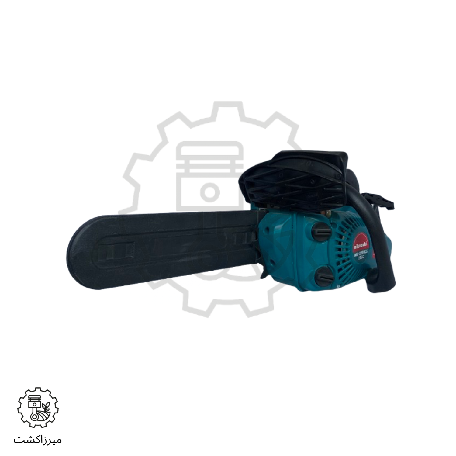 نمای جانبی اره موتوری Mikazuki MK-2500 طراحی ارگونومیک جهت باغداری