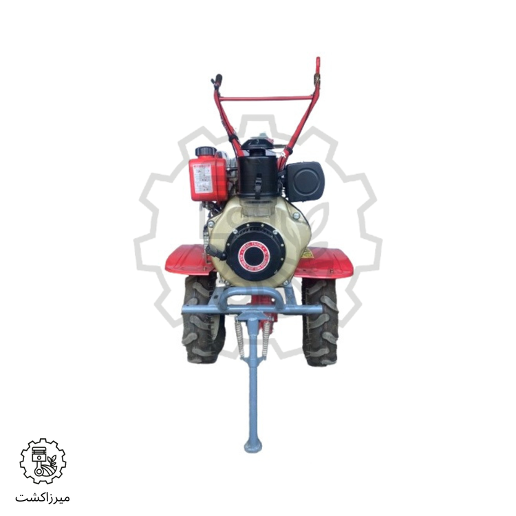 نمای جلو تیلر کولتیواتور دیزلی ۵ اسب کاما
