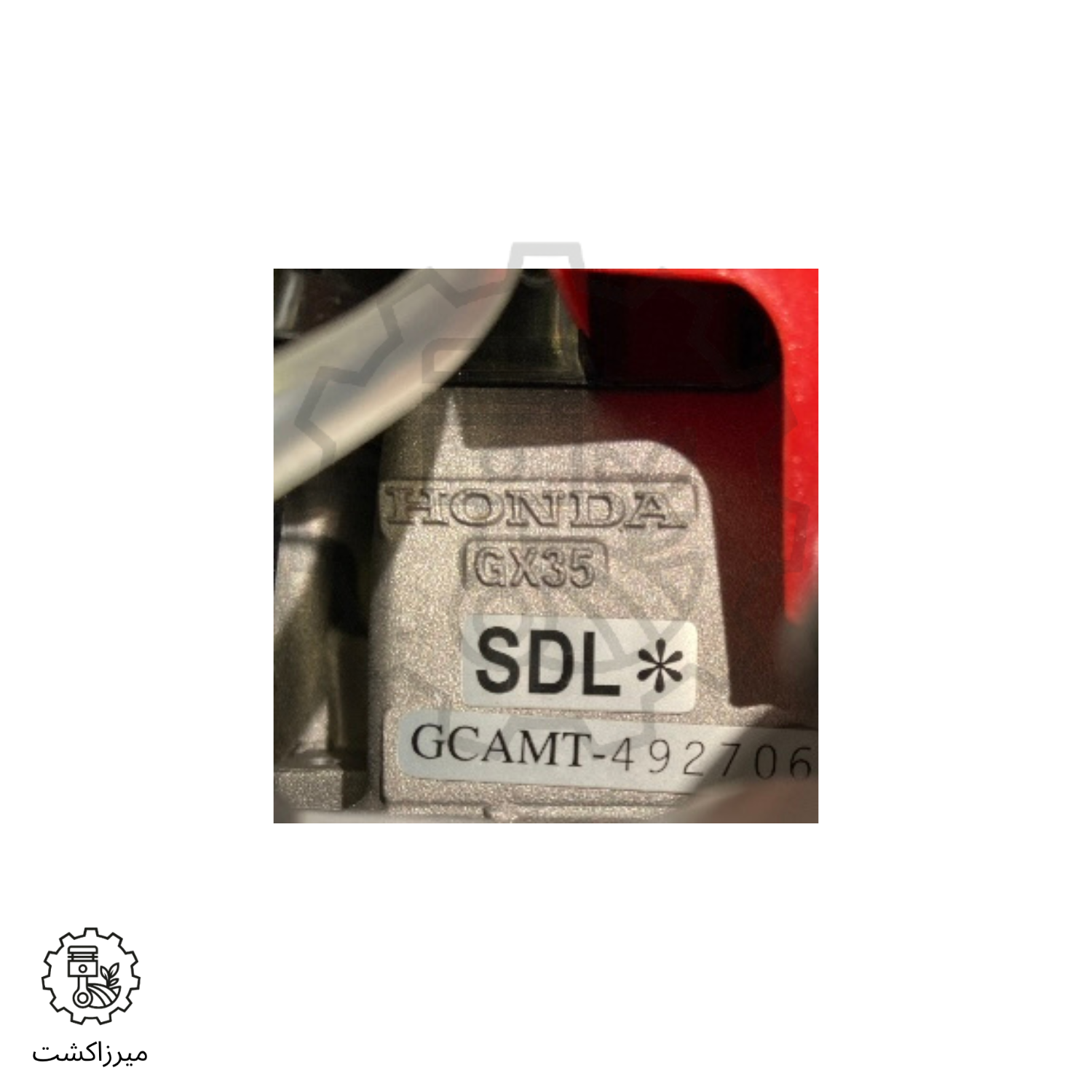 حک هوندا روی سیلندر موتور علفزن GX35 تایلندی