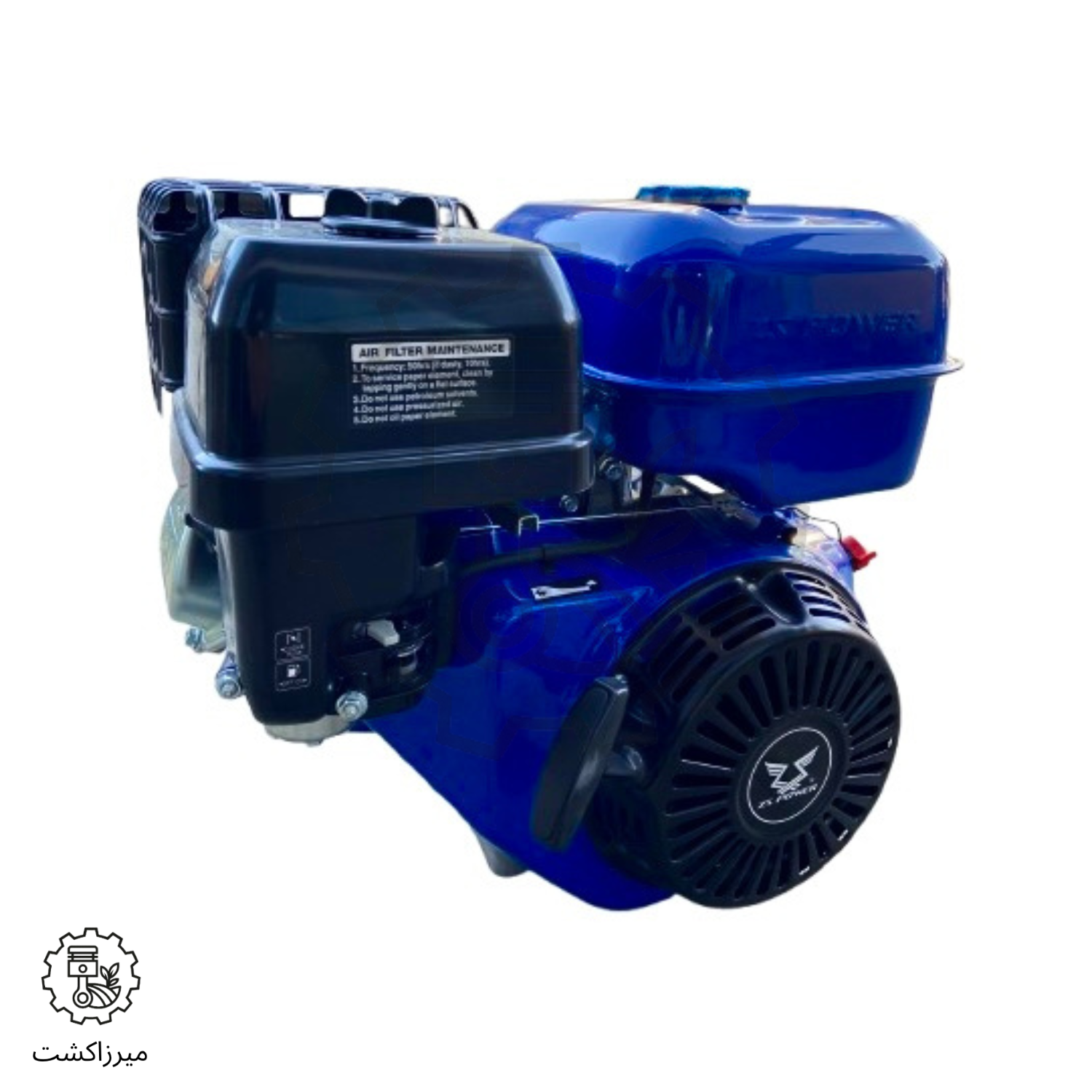 طراحی فشرده موتور تک بنزینی 13 اسب زونگشن GB390 با مخزن سوخت و فیلتر هوا