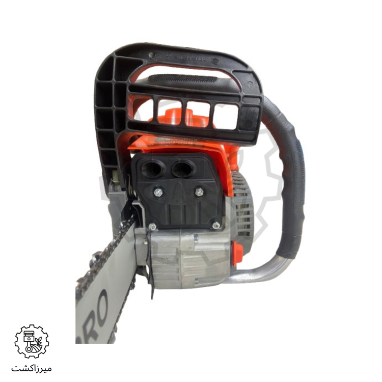 اره موتوری بنزینی اگروماشین AG-CS4500 نمای جلو با تیغه ۴۰ سانتیمتر