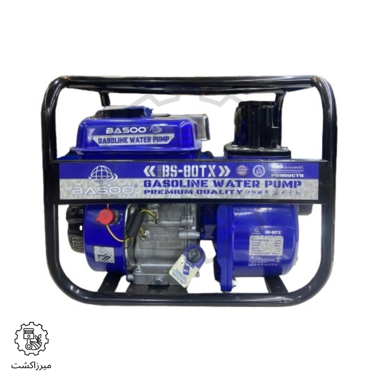 موتور پمپ ۳ اینچ BASOO مدل BS-80X نمای جانبی شاسی تقویت شده